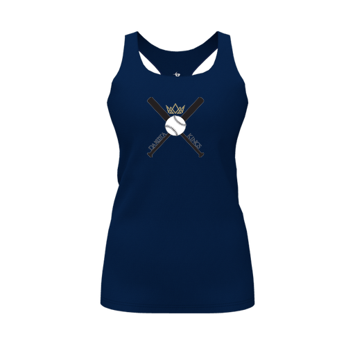 [FT0TRBNV-FYS-LOGO2] Decker Racerback Tank Top (Female Youth S, Navy, Logo 2)