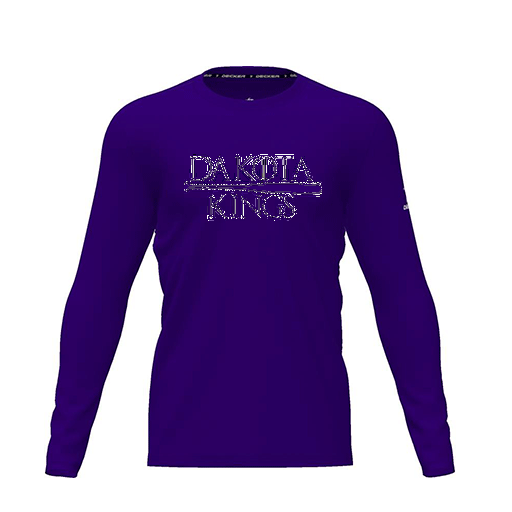 [CUS-DRIF-TEES-PER-CNK-LSL-PUR-YXS-LOGO3] Dri Fit Performance T-Shirt (Youth XS, Purple, Logo 3, Long Sleeve)