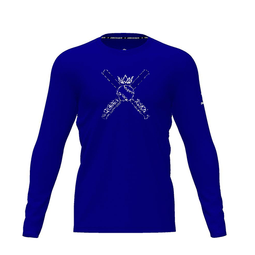 [FTLCDFRY-YXS-LOGO2] Dri Fit Performance T-Shirt (Youth XS, Royal, Logo 2, Long Sleeve)