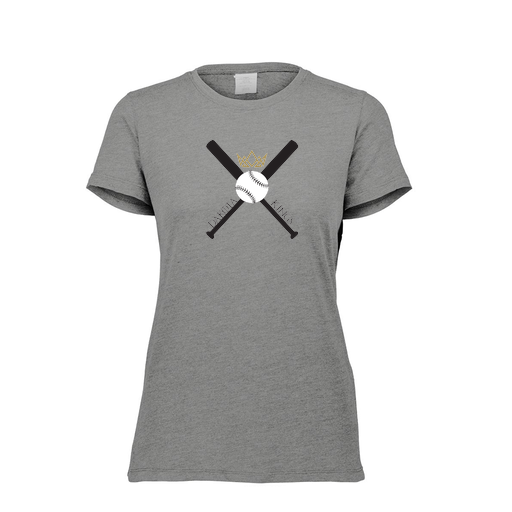 [FTSCUBGY-FAXS-LOGO2] Decker Women's Tri-Blend T-Shirt - Short Sleeve (Female Adult XS, Gray, Logo 2)