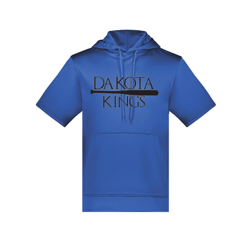 [6871.060.S-LOGO3] Men's Dri Fit Short Sleeve Hoodie (Adult S, Royal, Logo 3)