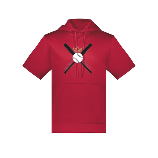 [6871.083.S-LOGO2] Men's Dri Fit Short Sleeve Hoodie (Adult S, Red, Logo 2)