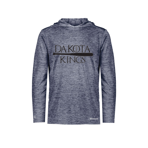 [FOLHCGNV-AS-LOGO3] Decker Men's Charge Hoodie (Adult S, Navy, Logo 3)