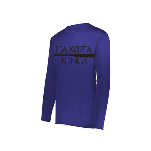 [222822.747.XS-LOGO3] Men's LS Smooth Sport Shirt (Adult XS, Purple, Logo 3)
