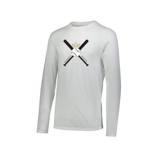 [FTLCUBWH-AXS-LOGO2] Decker Men's Tri-Blend T-Shirt - Long Sleeve (Adult XS, White, Logo 2)