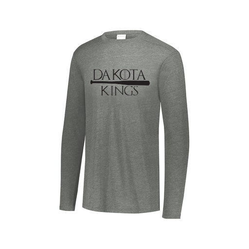 [FTLCUBGY-AXS-LOGO3] Decker Men's Tri-Blend T-Shirt - Long Sleeve (Adult XS, Gray, Logo 3)