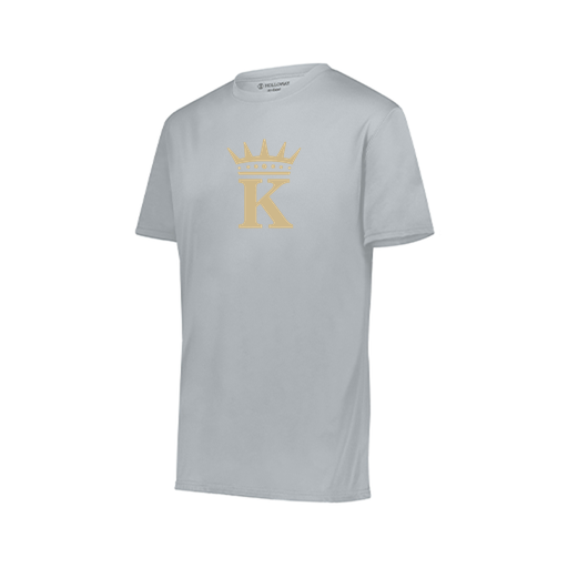 [222819.099.XXS-LOGO1] Youth Movement Dri Fit Shirt (Youth XXS, Silver, Logo 1)