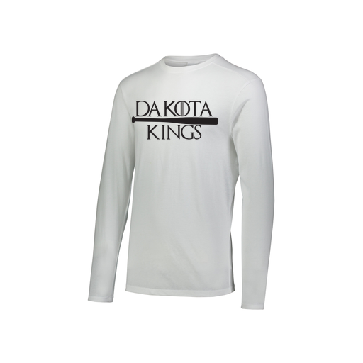 [3076.005.S-LOGO3] Youth LS Ultra-blend T-Shirt (Youth S, White, Logo 3)