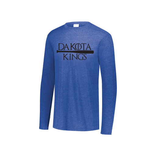 [3076.U55.S-LOGO3] Youth LS Ultra-blend T-Shirt (Youth S, Royal, Logo 3)
