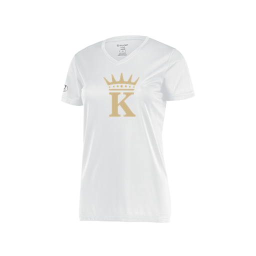 [222820.005.S-LOGO1] Ladies Movement Dri Fit Shirt (Female Adult S, White, Logo 1)